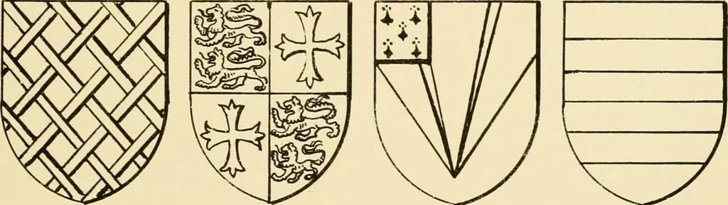 An illustration from The Visitacion of Staffordschire, 1883, leaf 50