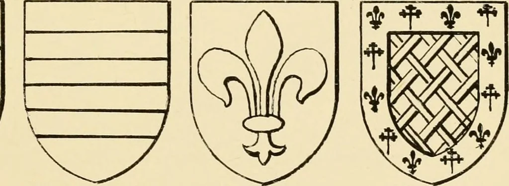 An illustration from The Visitacion of Staffordschire, 1883, leaf 50