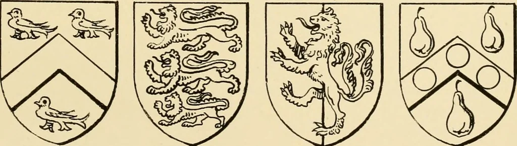 An illustration from The Visitacion of Staffordschire, 1883, leaf 50