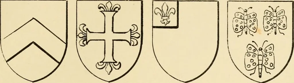 An illustration from The Visitacion of Staffordschire, 1883, leaf 54