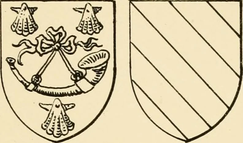 An illustration from The Visitacion of Staffordschire, 1883, leaf 56