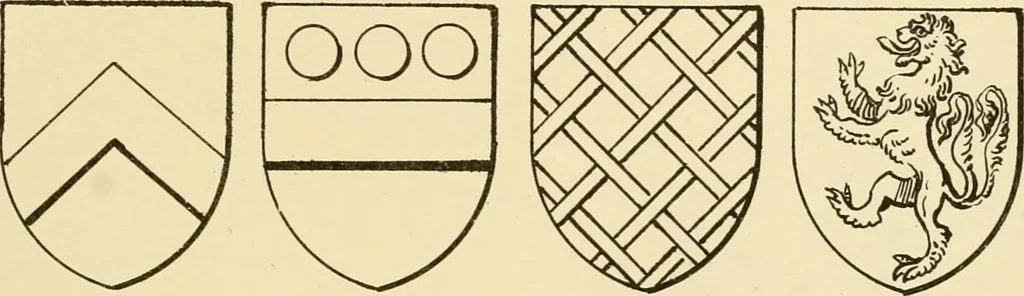 An illustration from The Visitacion of Staffordschire, 1883, leaf 60