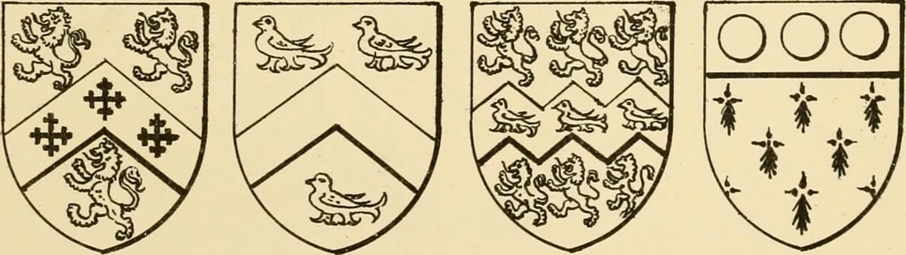 An illustration from The Visitacion of Staffordschire, 1883, leaf 60