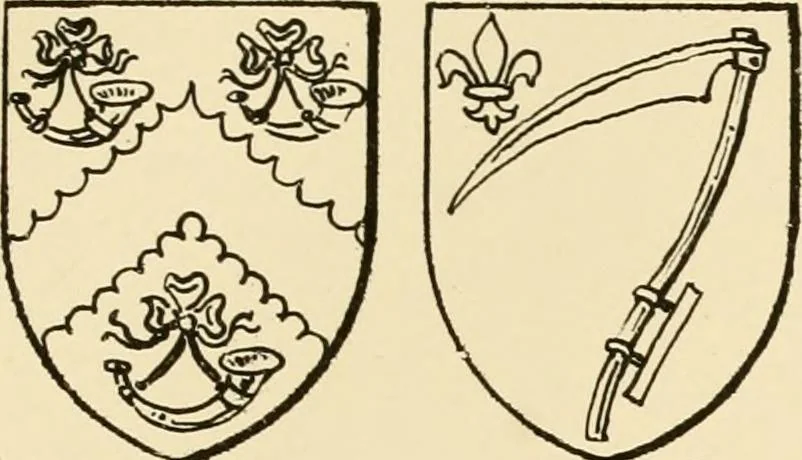 An illustration from The Visitacion of Staffordschire, 1883, leaf 62