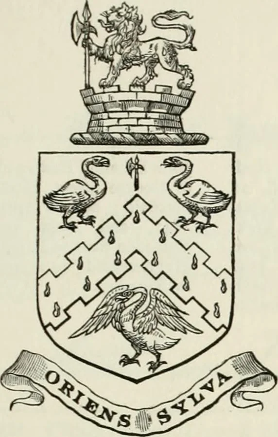 An illustration from Visitation of England and Wales, 1893, leaf 212