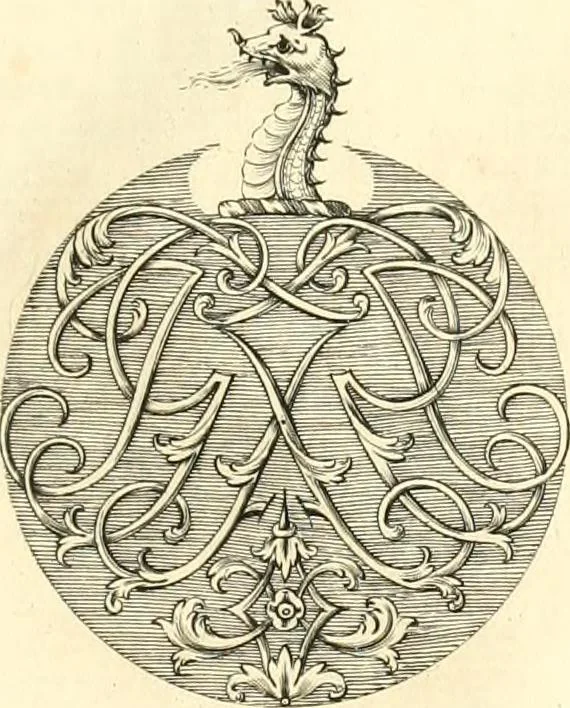An illustration from Visitation of England and Wales, 1893, leaf 176