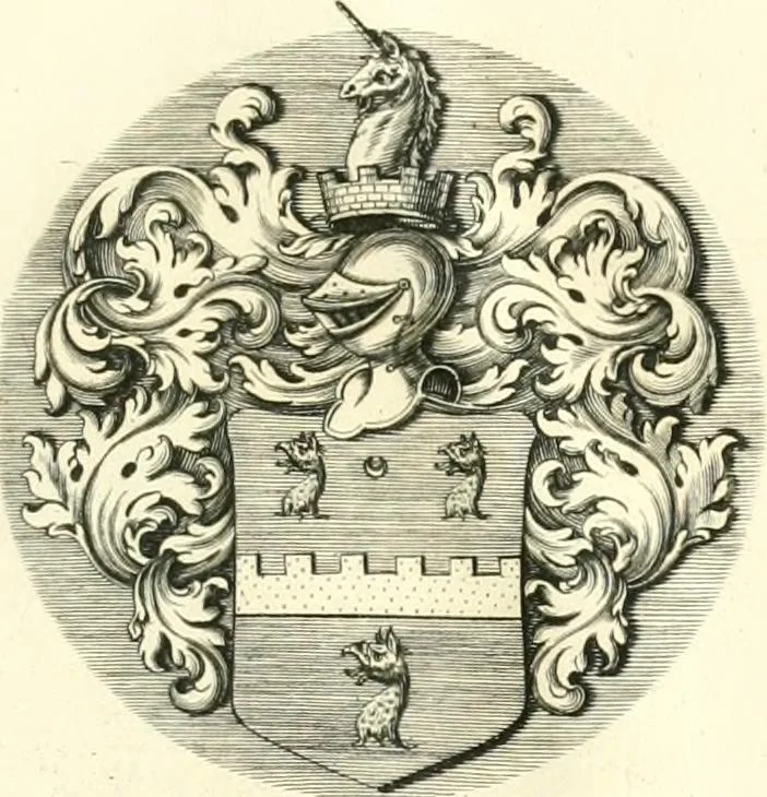 An illustration from Visitation of England and Wales, 1893, leaf 206