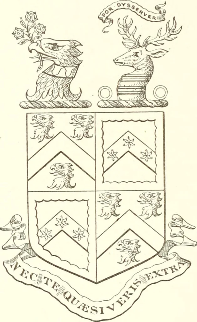 An illustration from Visitation of England and Wales, 1893, leaf 221