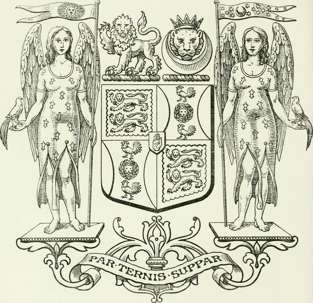 An illustration from Visitation of England and Wales, 1893, leaf 117
