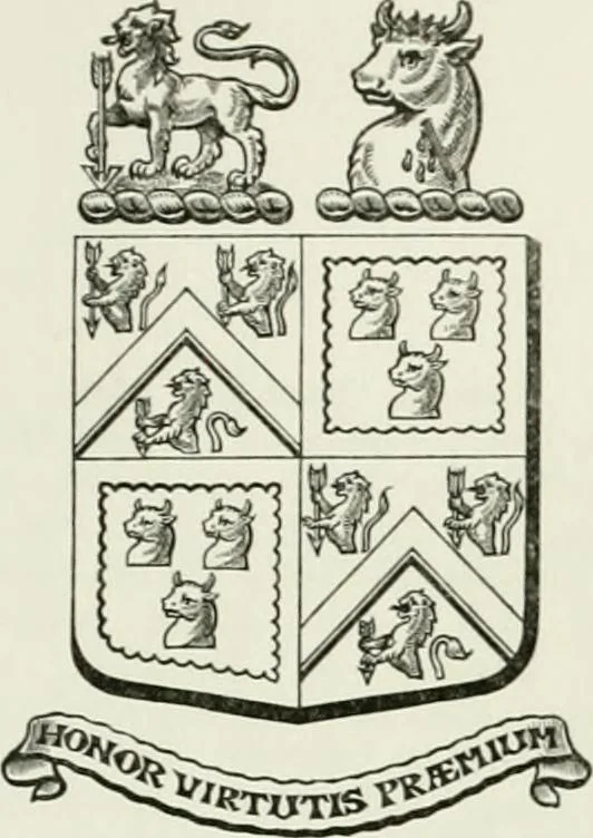 An illustration from Visitation of England and Wales, 1893, leaf 196