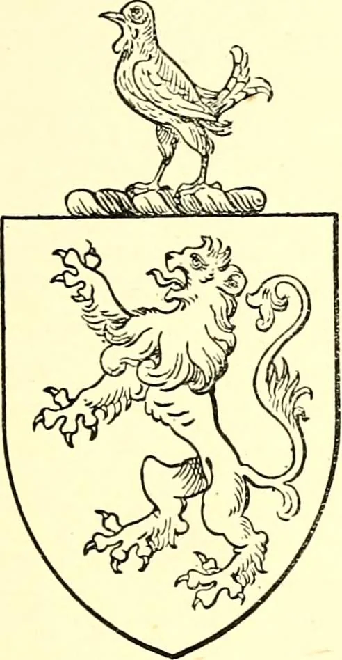 An illustration from The Visitation of the county of Rutland, begun by Fran. Burghill, Somerset, and Gregory King, Rougedragon, on Trinity vacation, 1681. Carried on and finished by Tho. May, Chester herald, and the said Rougedragon pursuivt in Hillary and Trinity vacation 1682. By virtue of several deputacons from Sr Henry St George kt., Clarenceux king of arms. Partly edited by the late W. Harry Rylands and completed by W. Bruce Bannerman, 1922, leaf 52