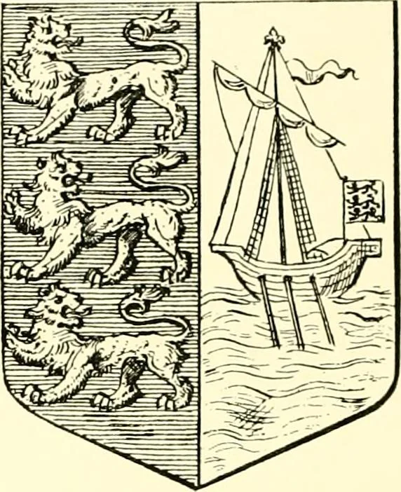 An illustration from A visitation of the county of Essex, 1888, leaf 7