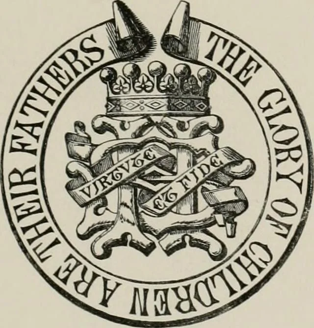 An illustration from The visitation of the county of Somerset in the year 1623, 1876, leaf 178