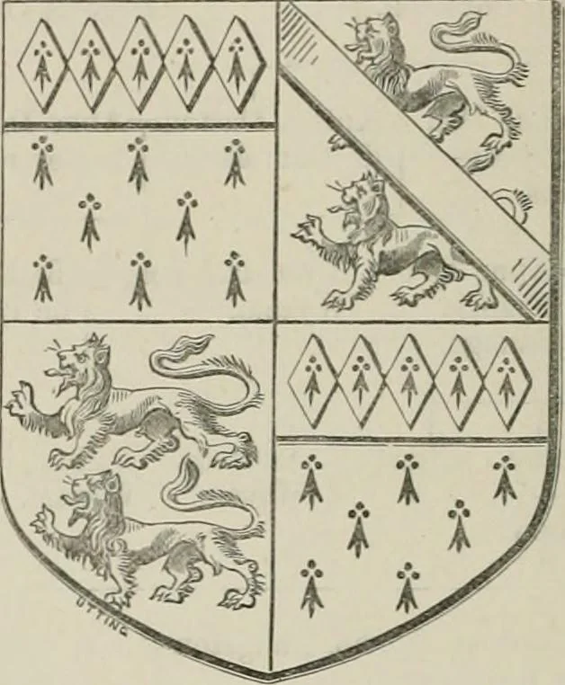 An illustration from The visitation of the county of Somerset in the year 1623, 1876, leaf 219