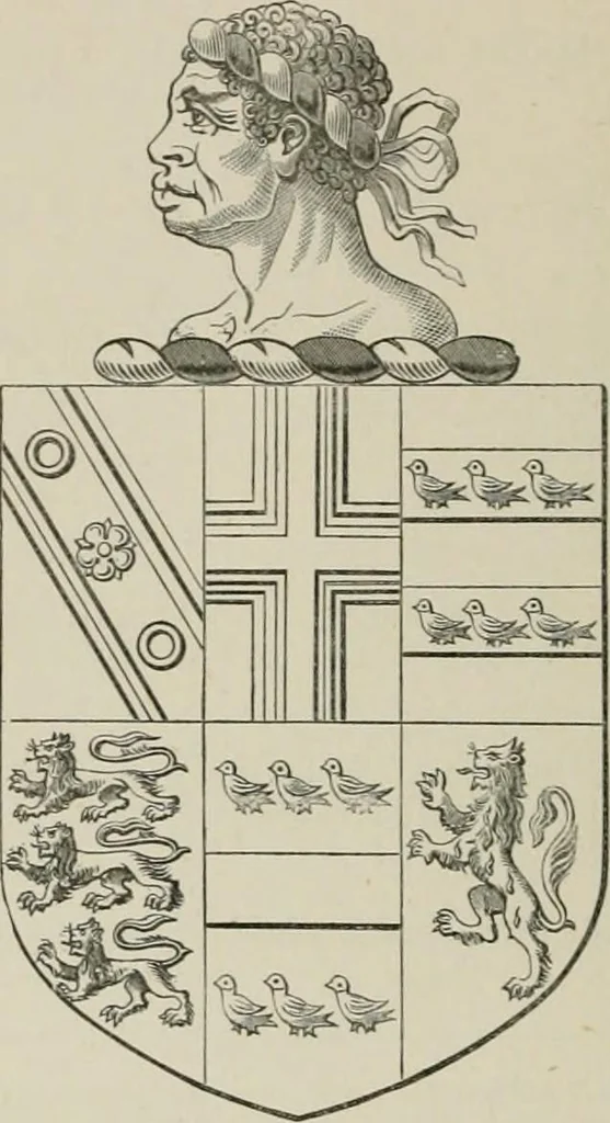 An illustration from The visitation of the county of Somerset in the year 1623, 1876, leaf 223