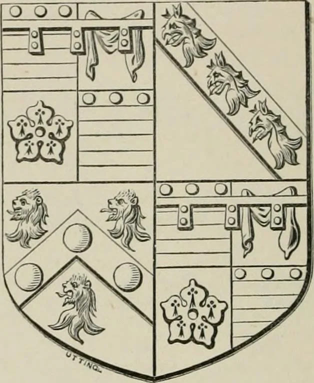 An illustration from The visitation of the county of Somerset in the year 1623, 1876, leaf 239