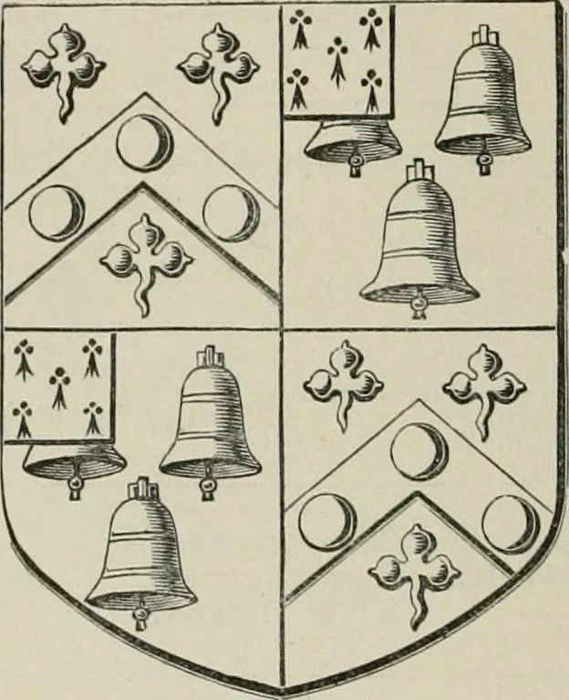 An illustration from The visitation of the county of Somerset in the year 1623, 1876, leaf 241