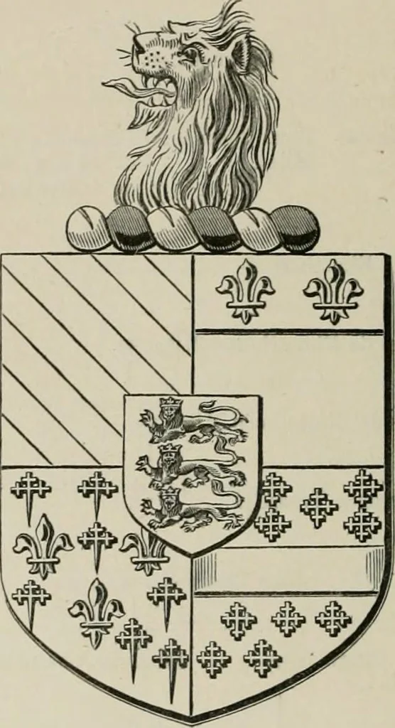 An illustration from The visitation of the county of Somerset in the year 1623, 1876, leaf 251