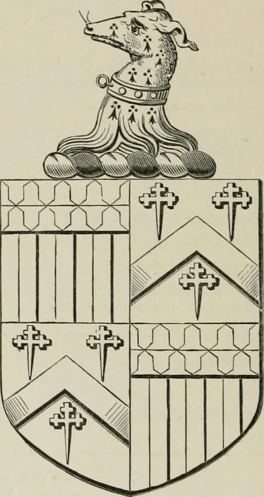An illustration from The visitation of the county of Somerset in the year 1623, 1876, leaf 261