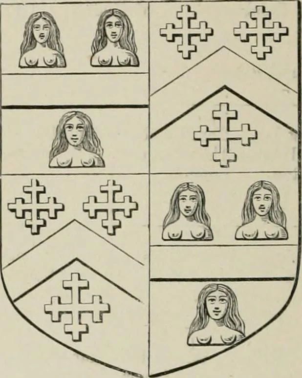 An illustration from The visitation of the county of Somerset in the year 1623, 1876, leaf 265
