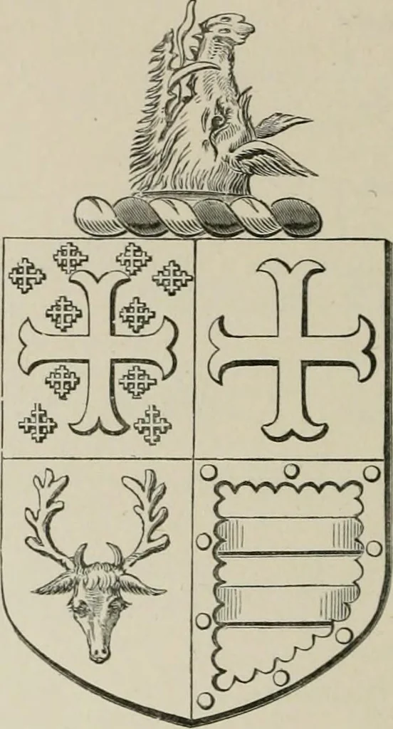 An illustration from The visitation of the county of Somerset in the year 1623, 1876, leaf 273