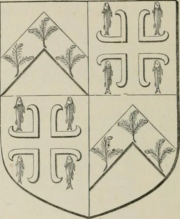 An illustration from The visitation of the county of Somerset in the year 1623, 1876, leaf 293