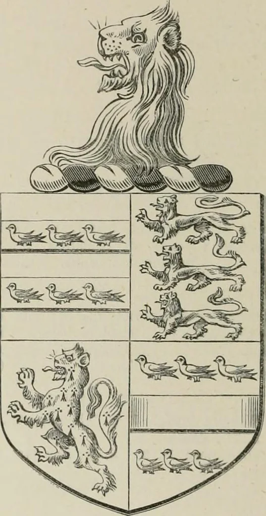 An illustration from The visitation of the county of Somerset in the year 1623, 1876, leaf 297