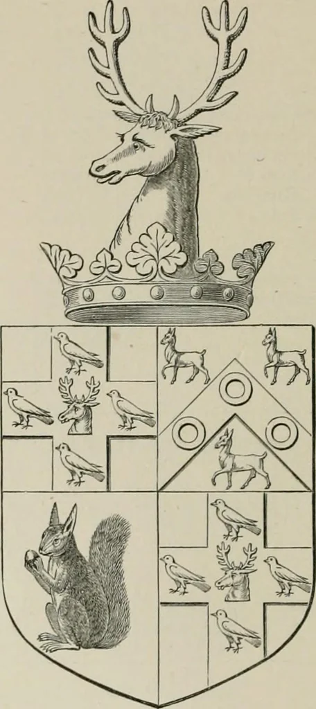 An illustration from The visitation of the county of Somerset in the year 1623, 1876, leaf 301
