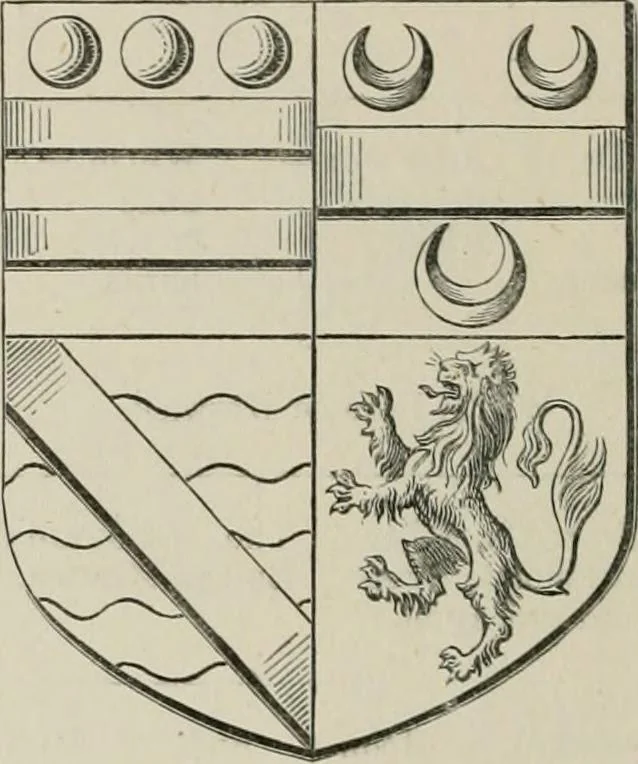 An illustration from The visitation of the county of Somerset in the year 1623, 1876, leaf 317