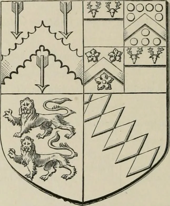 An illustration from The visitation of the county of Somerset in the year 1623, 1876, leaf 329
