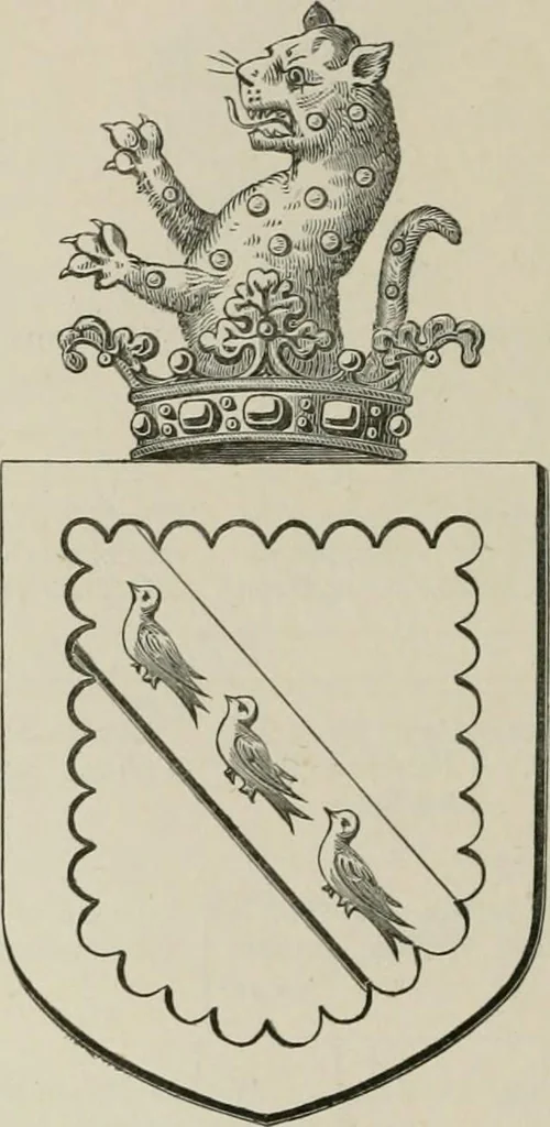 An illustration from The visitation of the county of Somerset in the year 1623, 1876, leaf 371