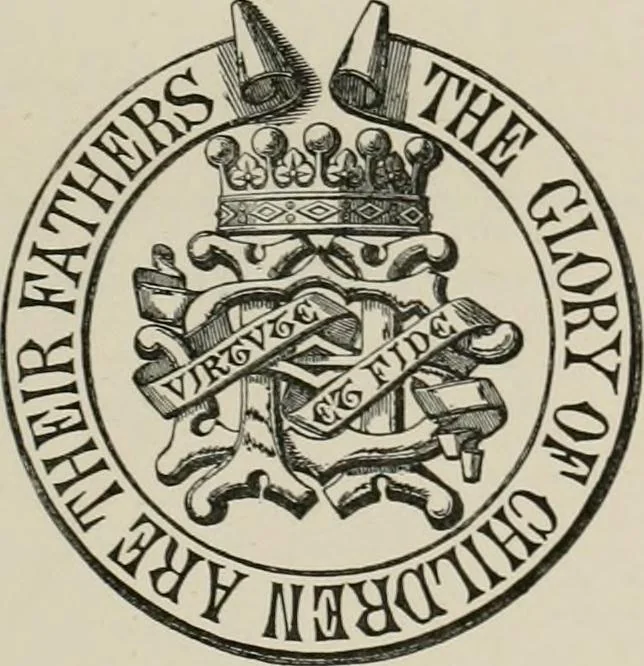 An illustration from The visitation of the county of Somerset in the year 1623, 1876, leaf 4