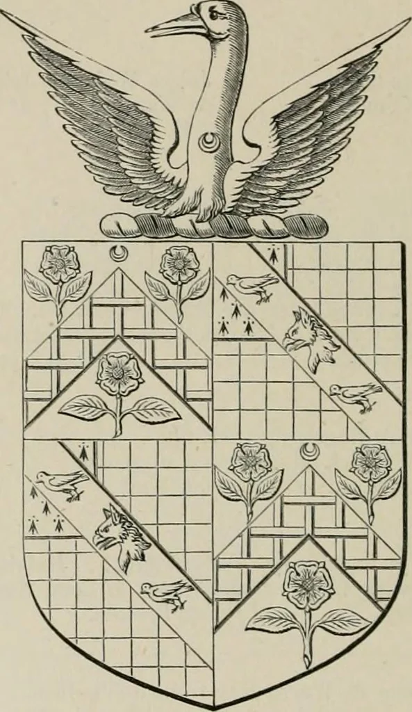 An illustration from The visitation of the county of Somerset in the year 1623, 1876, leaf 427