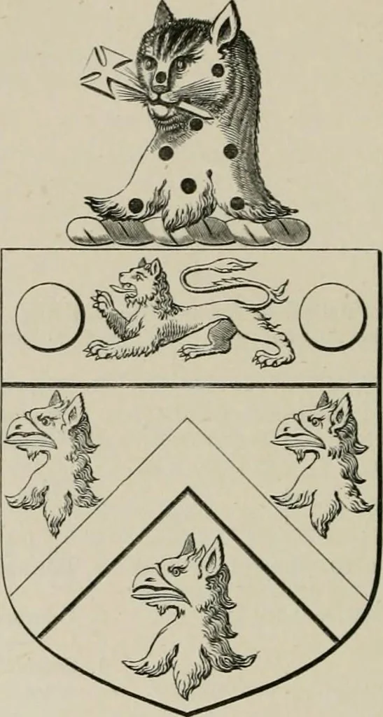 An illustration from The visitation of the county of Somerset in the year 1623, 1876, leaf 437