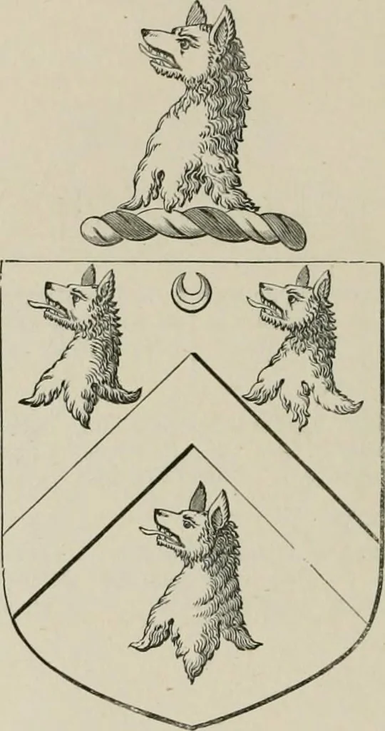 An illustration from The visitation of the county of Somerset in the year 1623, 1876, leaf 439