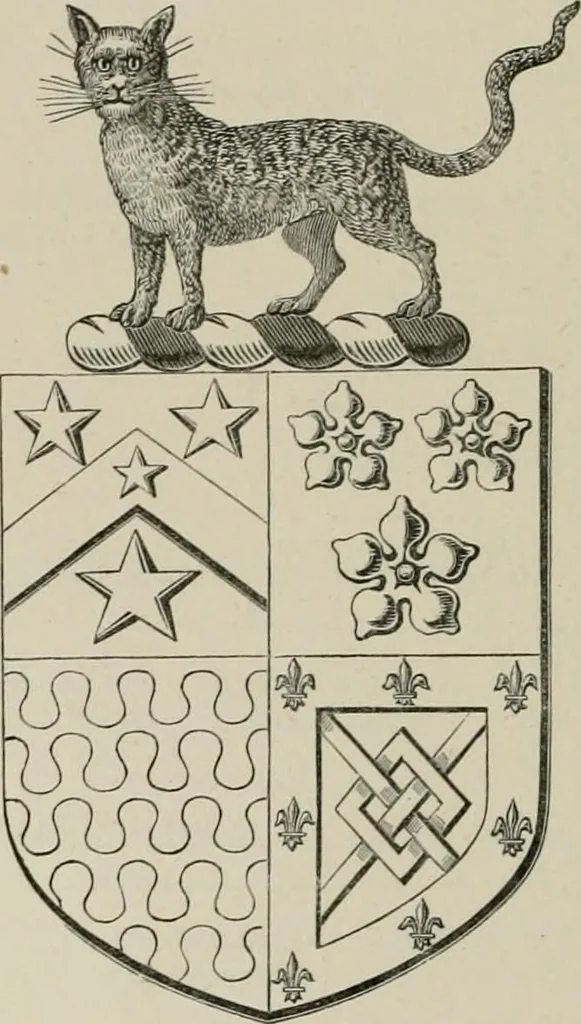 An illustration from The visitation of the county of Somerset in the year 1623, 1876, leaf 447