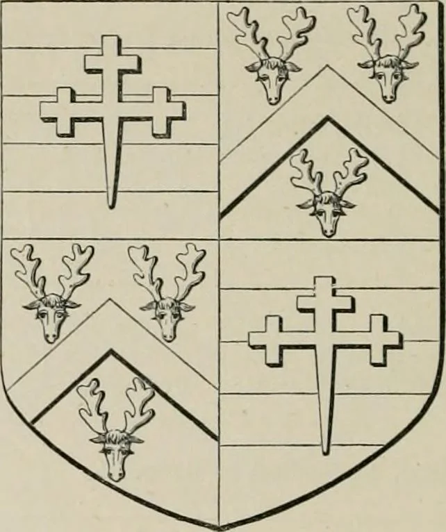 An illustration from The visitation of the county of Somerset in the year 1623, 1876, leaf 453