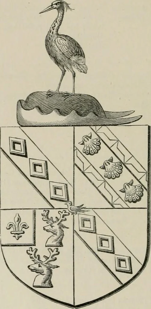 An illustration from The visitation of the county of Somerset in the year 1623, 1876, leaf 459
