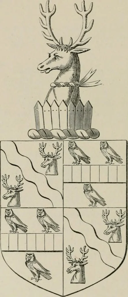 An illustration from The visitation of the county of Somerset in the year 1623, 1876, leaf 463