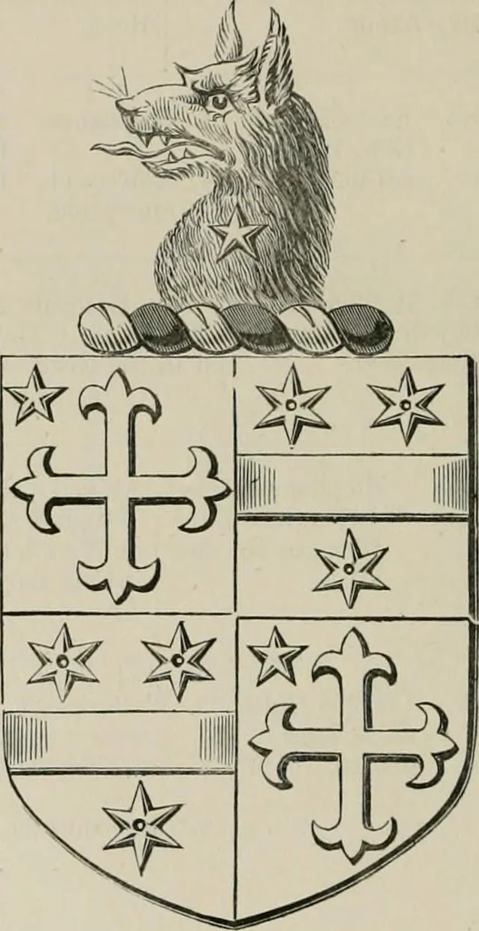 An illustration from The visitation of the county of Somerset in the year 1623, 1876, leaf 471