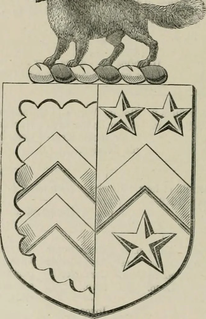 An illustration from The visitation of the county of Somerset in the year 1623, 1876, leaf 473