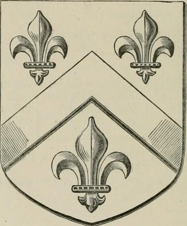 An illustration from The visitation of the county of Somerset in the year 1623, 1876, leaf 495