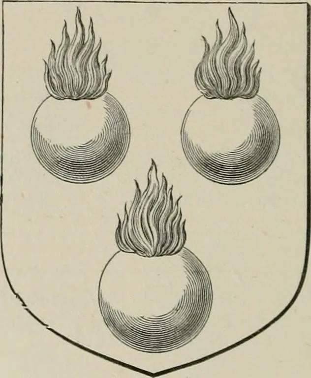 An illustration from The visitation of the county of Somerset in the year 1623, 1876, leaf 505