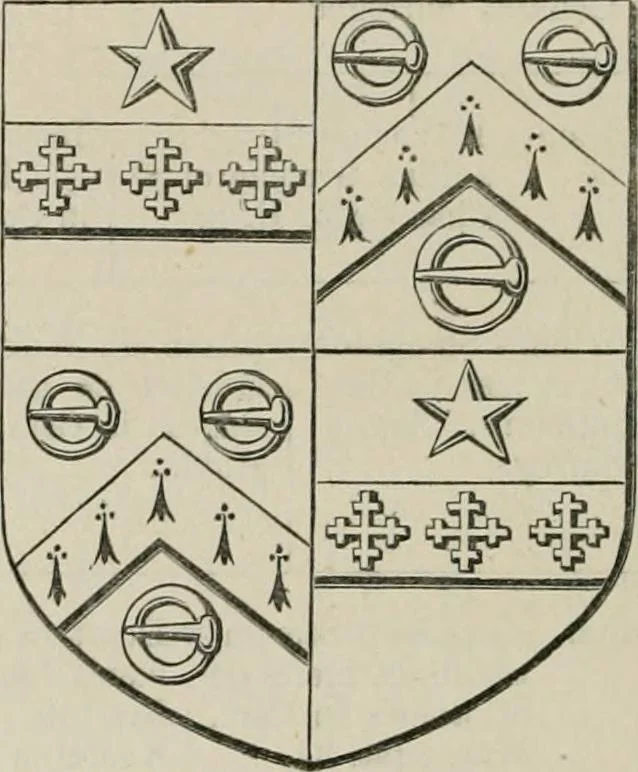 An illustration from The visitation of the county of Somerset in the year 1623, 1876, leaf 515