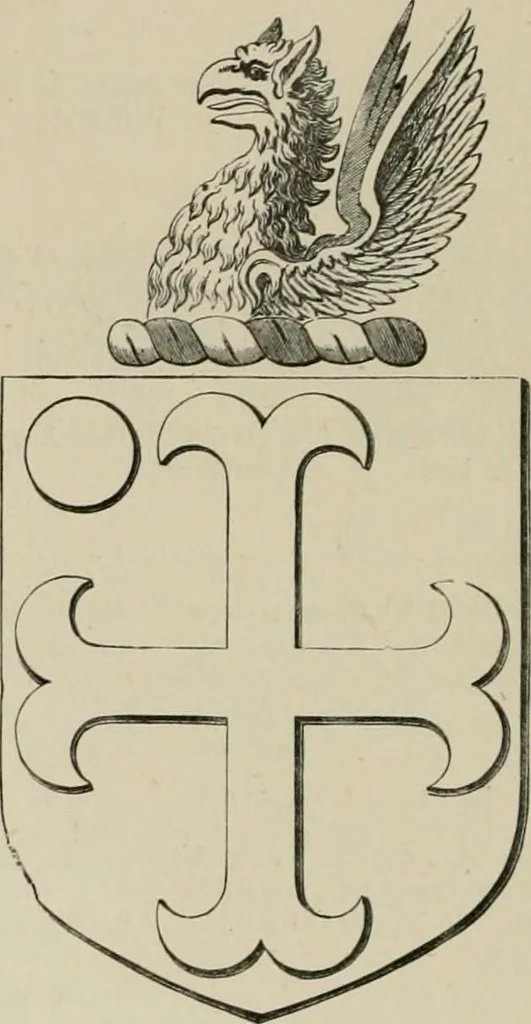 An illustration from The visitation of the county of Somerset in the year 1623, 1876, leaf 525