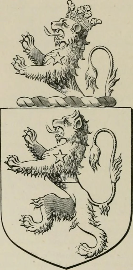 An illustration from The visitation of the county of Somerset in the year 1623, 1876, leaf 537
