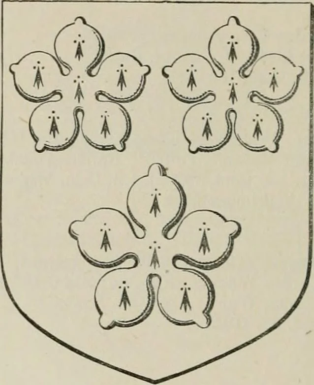 An illustration from The visitation of the county of Somerset in the year 1623, 1876, leaf 563
