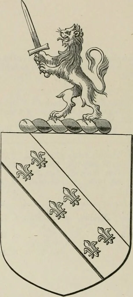 An illustration from The visitation of the county of Somerset in the year 1623, 1876, leaf 565