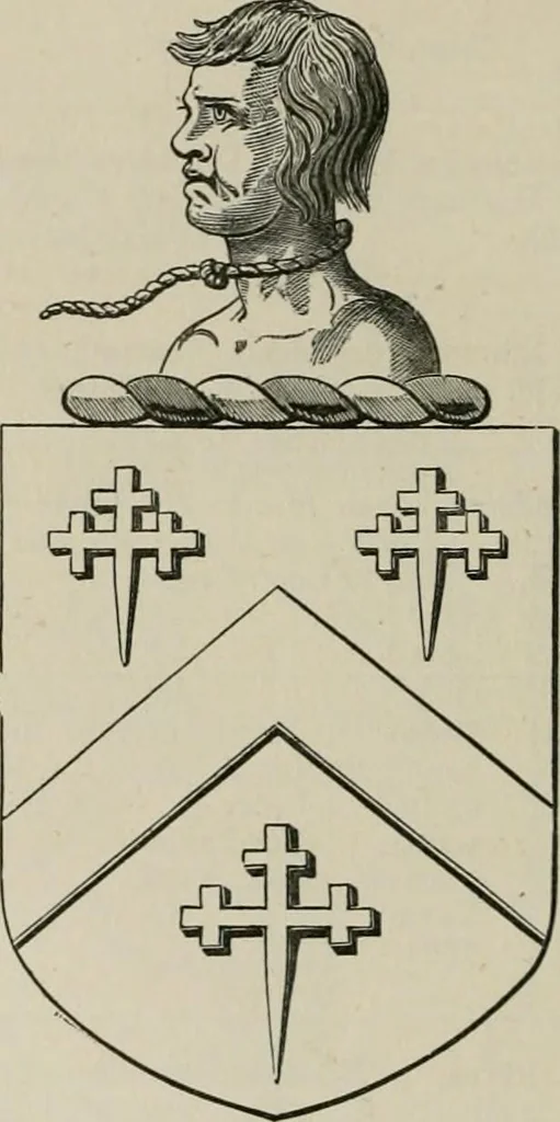 An illustration from The visitation of the county of Somerset in the year 1623, 1876, leaf 571