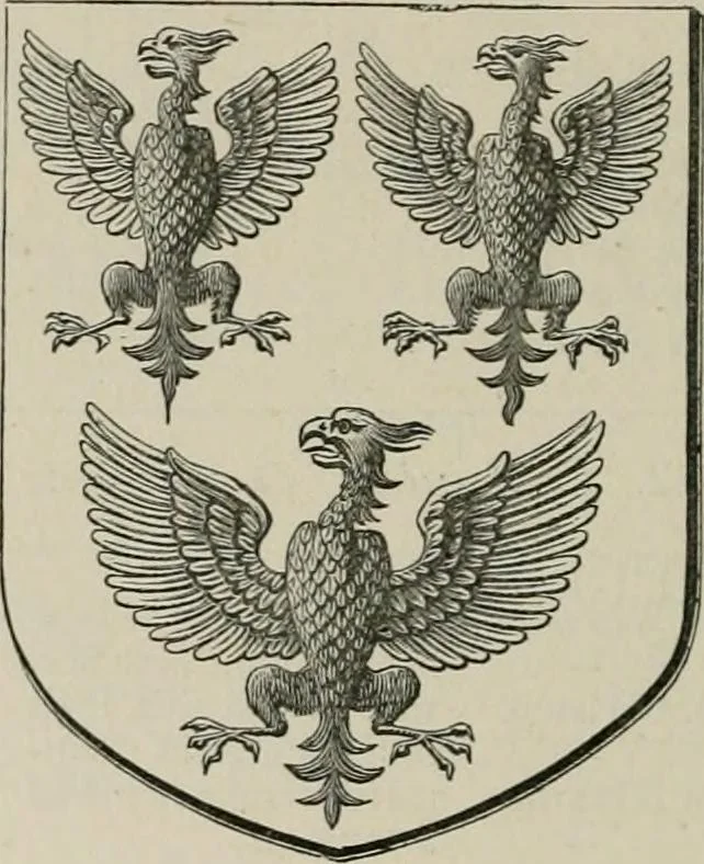 An illustration from The visitation of the county of Somerset in the year 1623, 1876, leaf 581